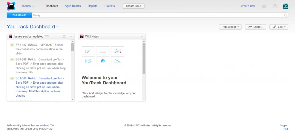YouTrack Dashboard trello vs asana