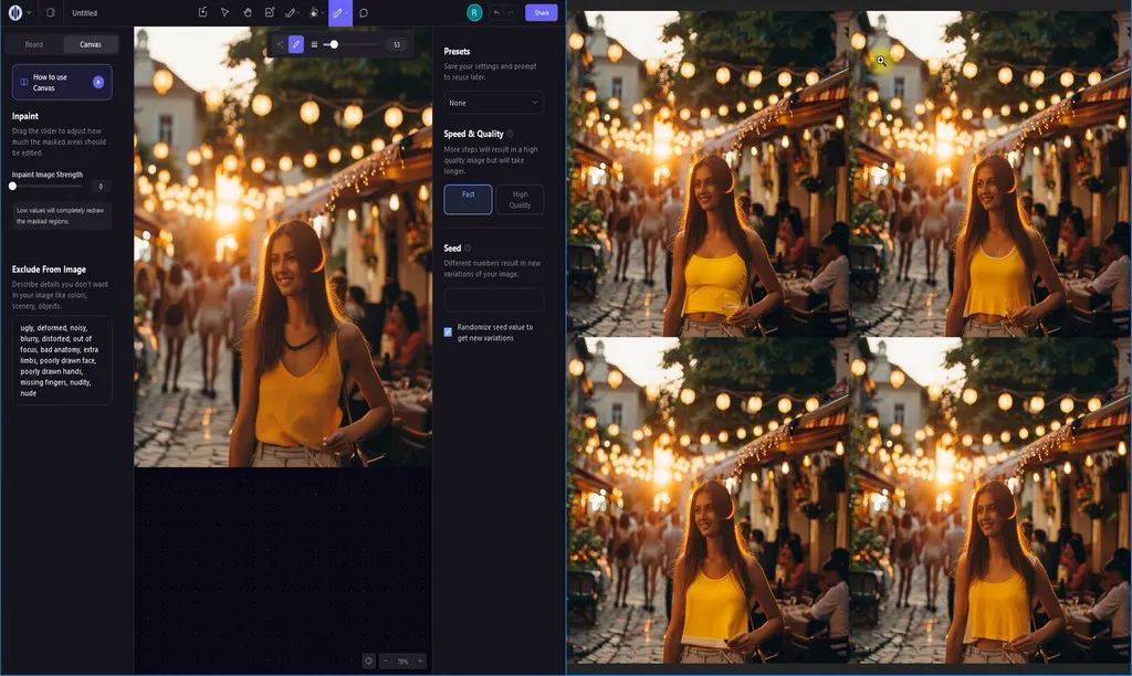 Comparison with Vary (region) feature by Midjourney