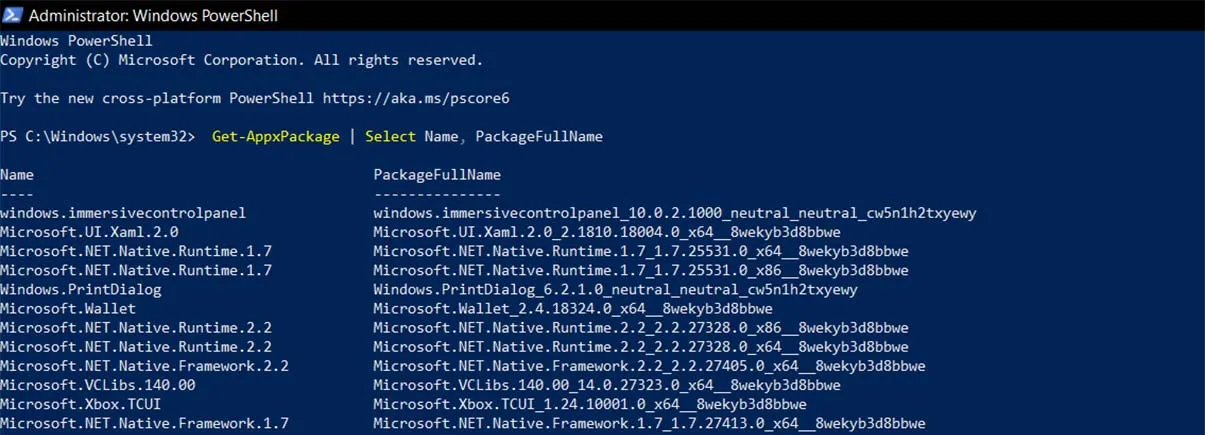 powershell