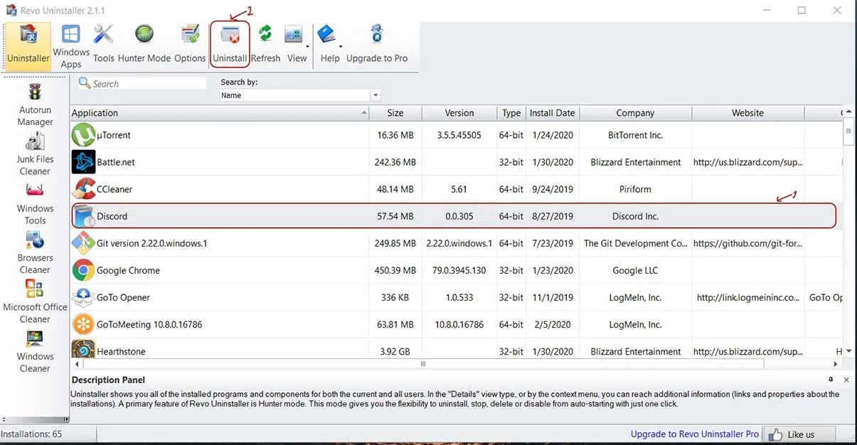 revo uninstaller