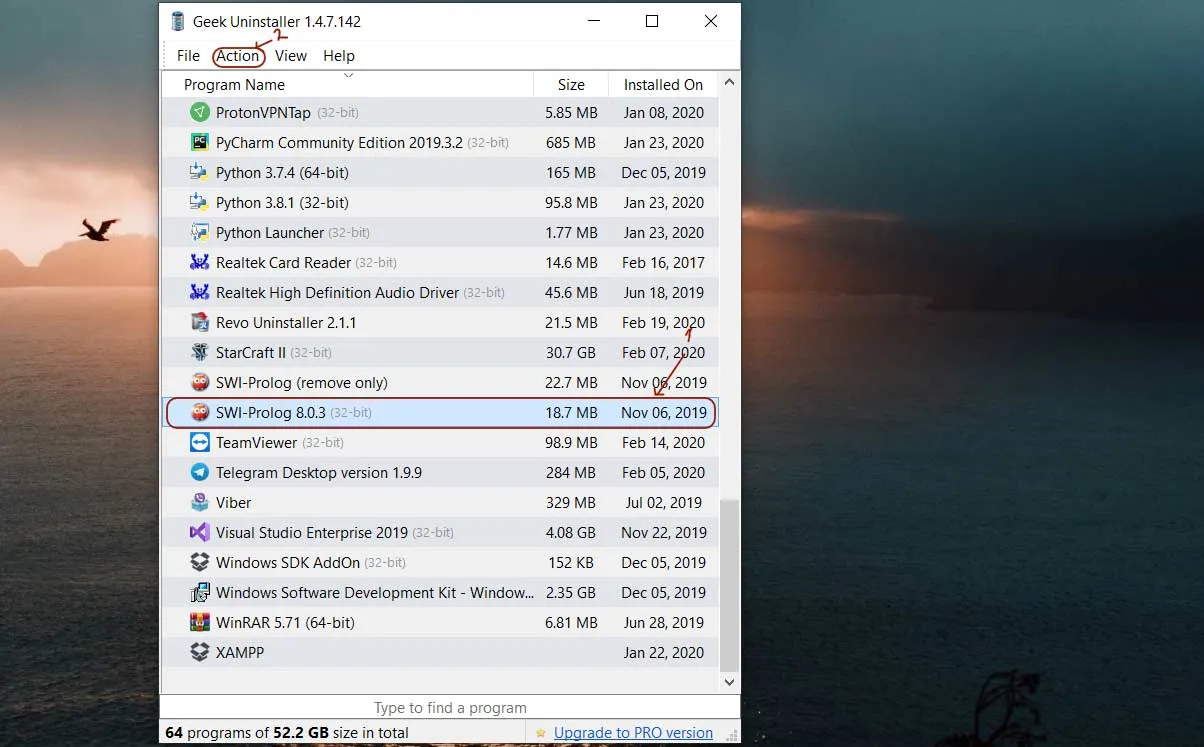 geek uninstallator