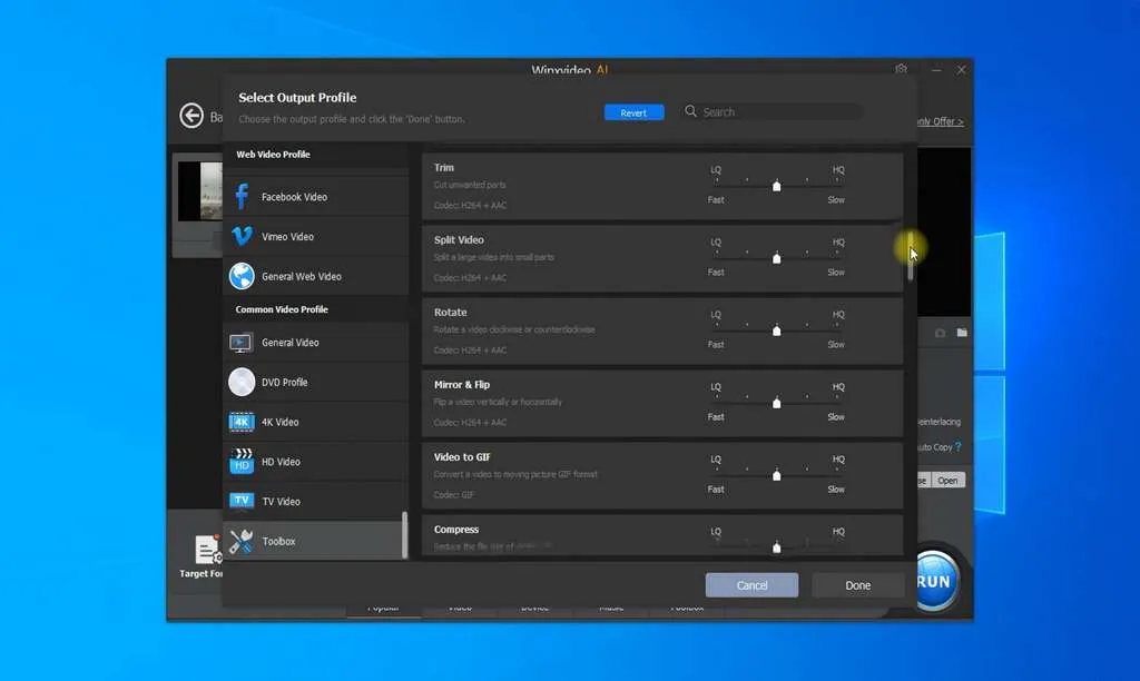 Winxvideo AI video converter