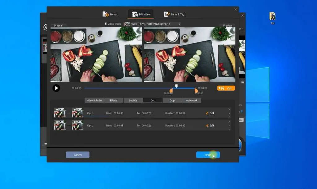 Winxvideo AI basic video editing