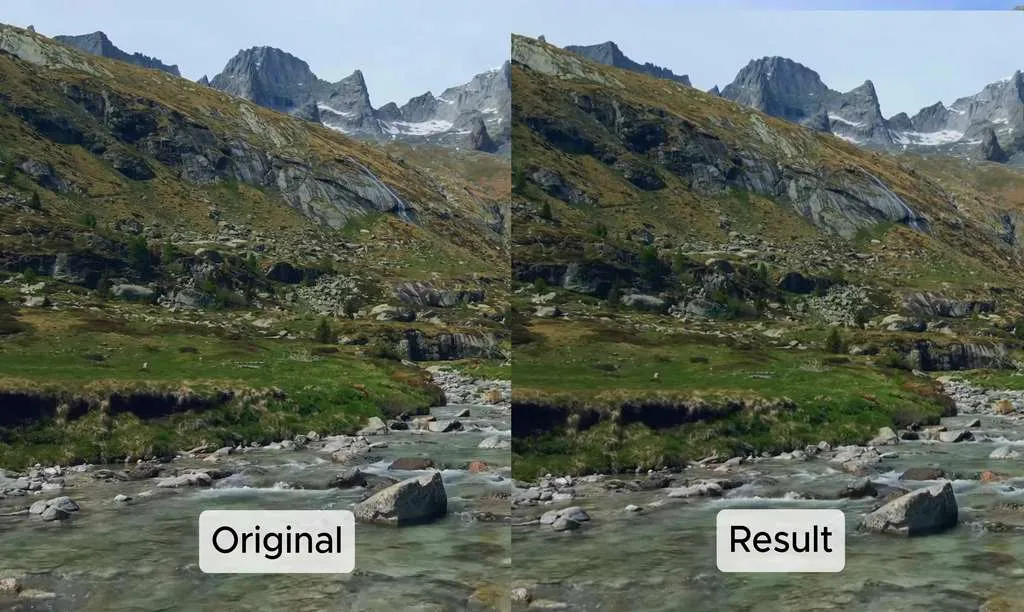Winxvideo AI increasing video quality comparison