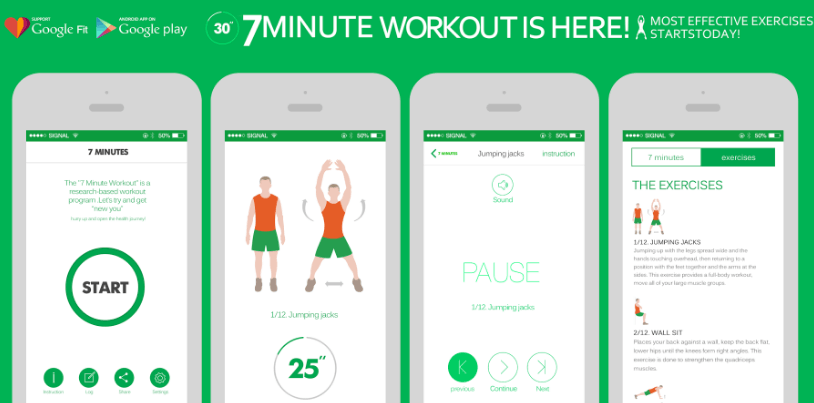 Seven Minute Workout Challenge