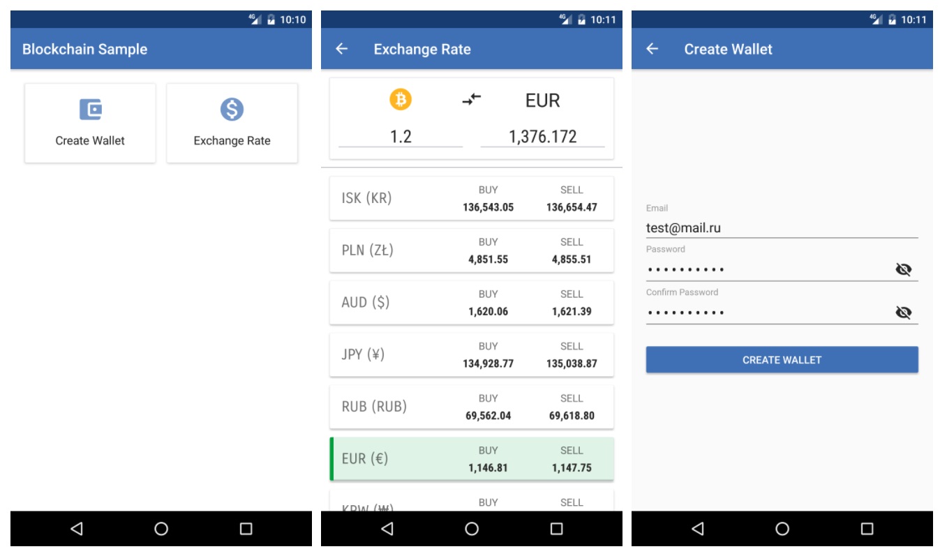 3 best bitcoin app SDK for iOS and Android with samples