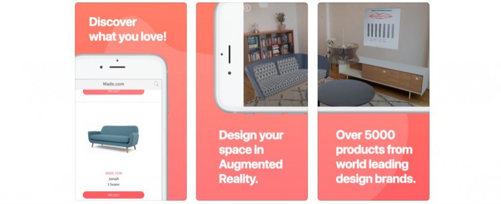 Augmented Reality furniture apps