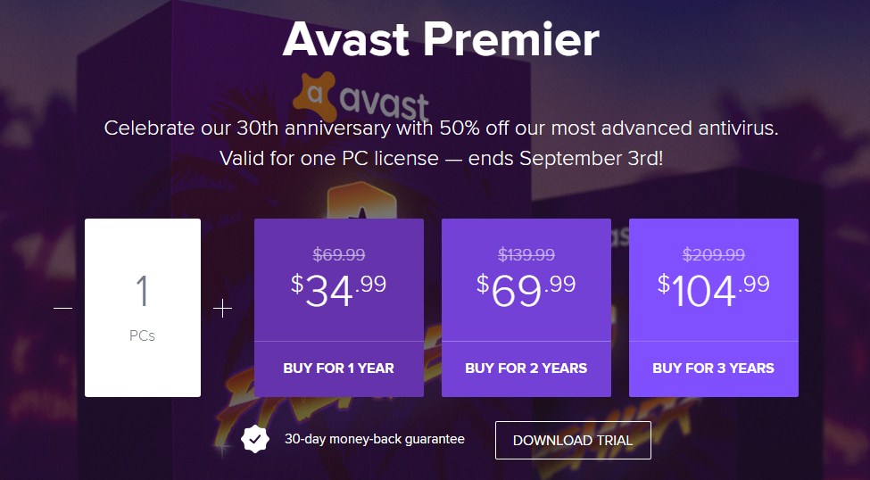 is there a different subscription for avast for mac than for a pc