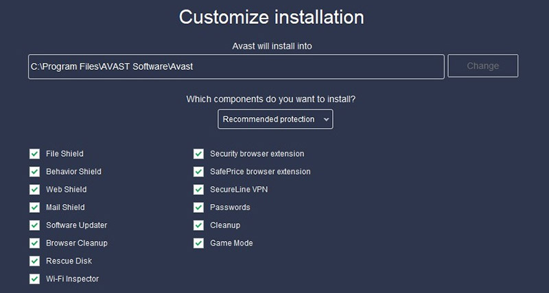 avast installing additional definitions