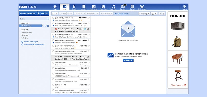 Gmail Inbox Outlook 20 More Email Service Providers Images, Photos, Reviews