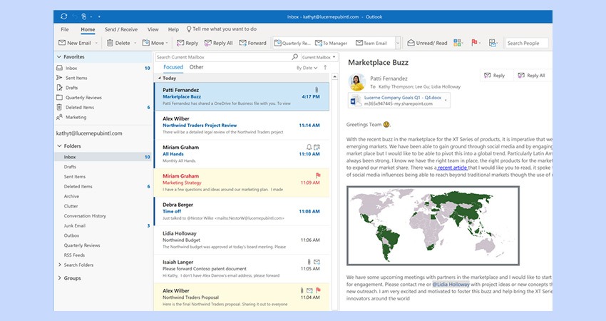 outlook for mac email type looks enormous