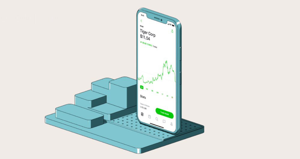 Robinhood trading mobile app