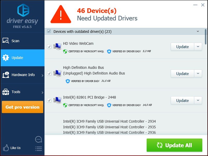 free driver updating software