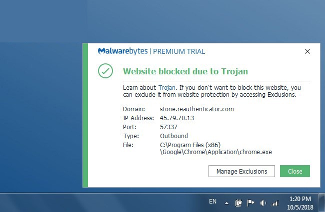 anti-malware for web browsing