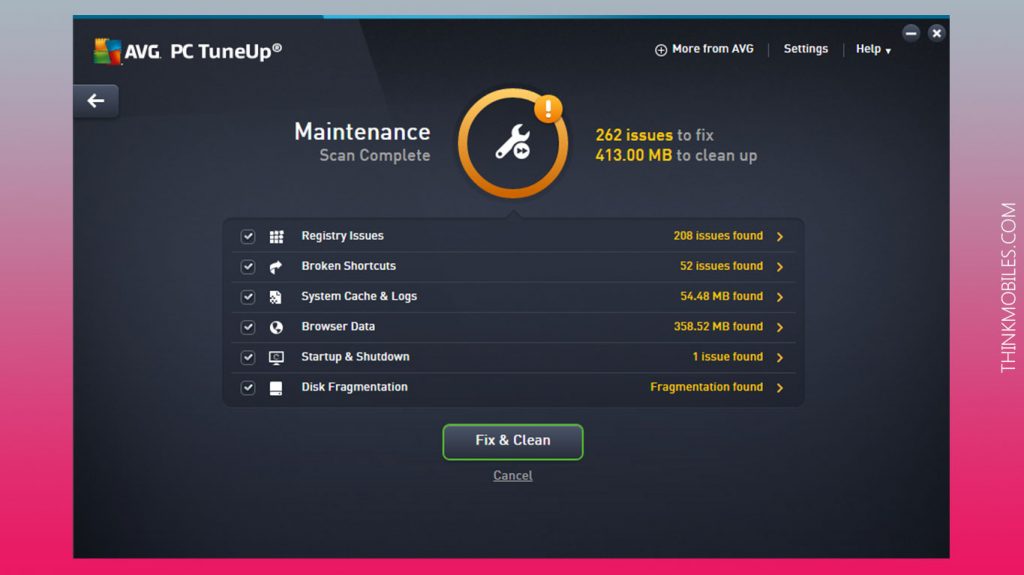 desinstaller avg tuneup