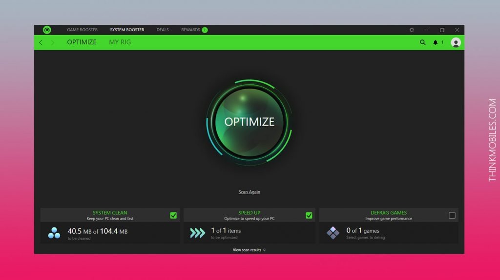 Clean up & Tune Up PC Software, Razer Cortex: System Booster ✔️