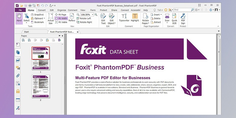 Adobe Acrobat alternative, Foxit