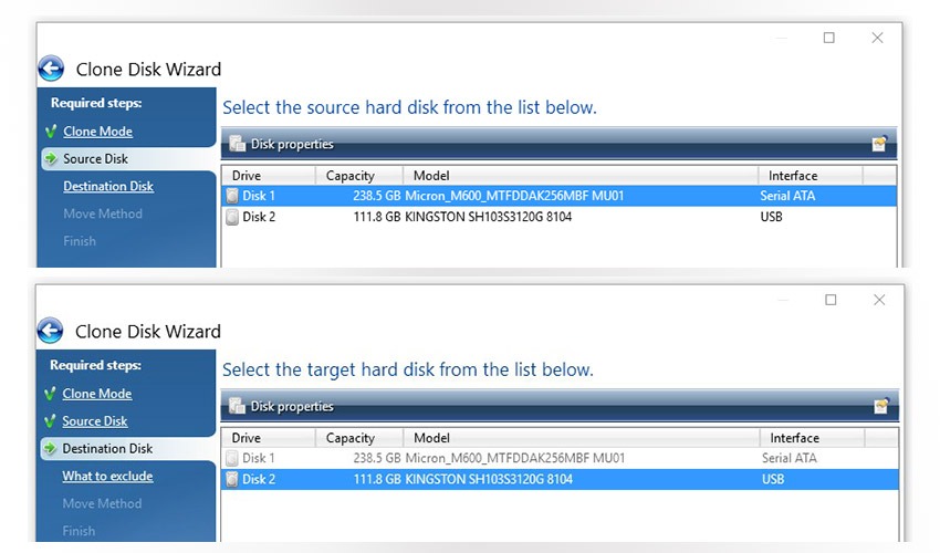 clone hard drive to ssd after install