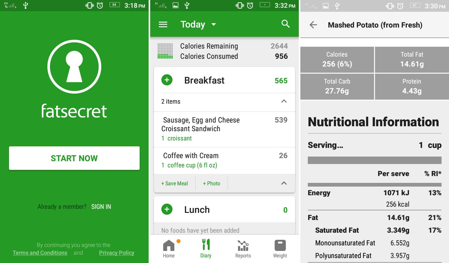 calculate food calories app