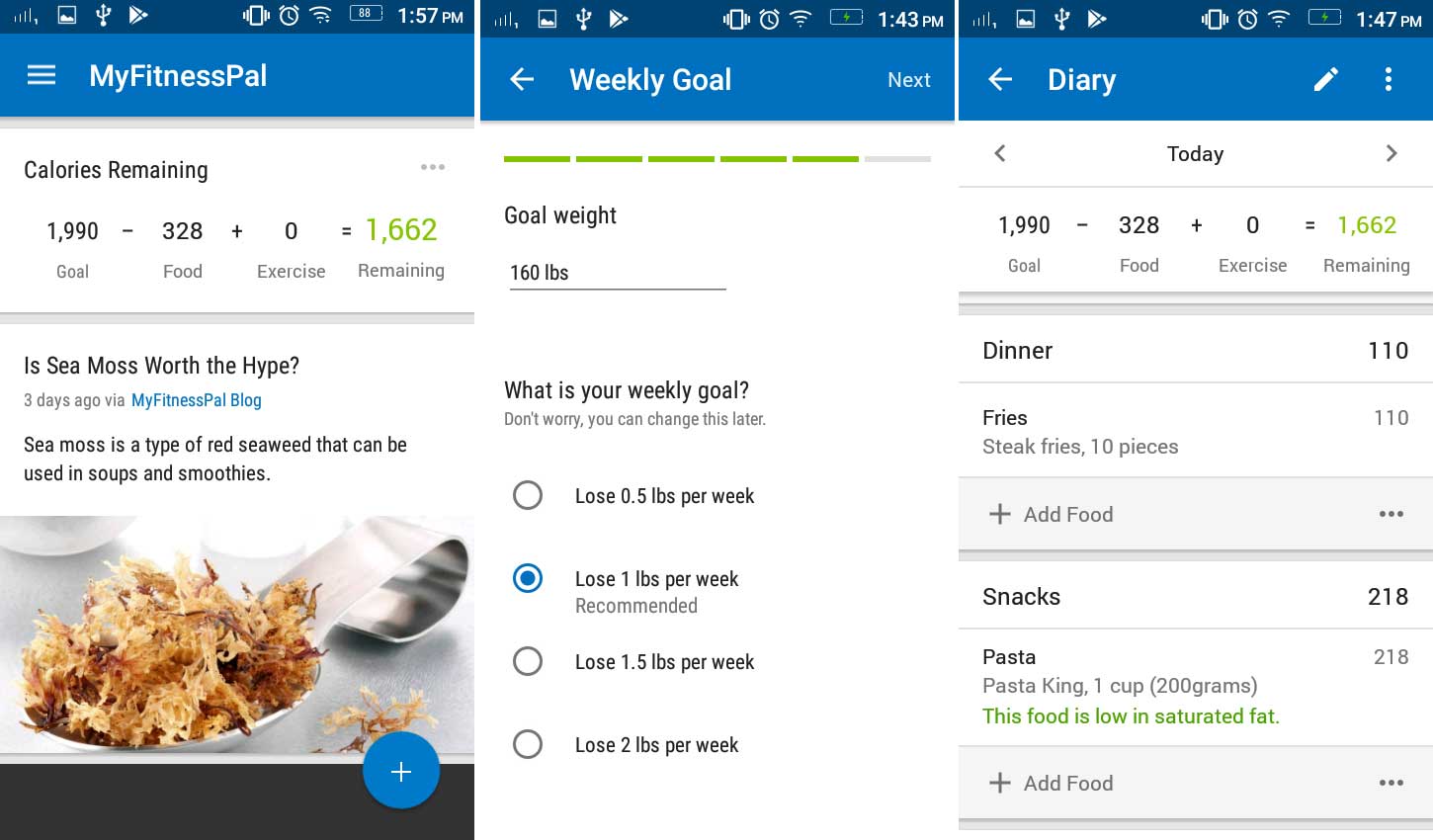 calorie tracker app android