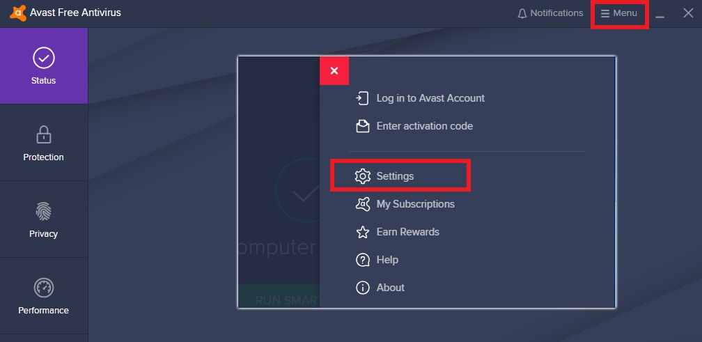 how to remove avast antivirus from my computer