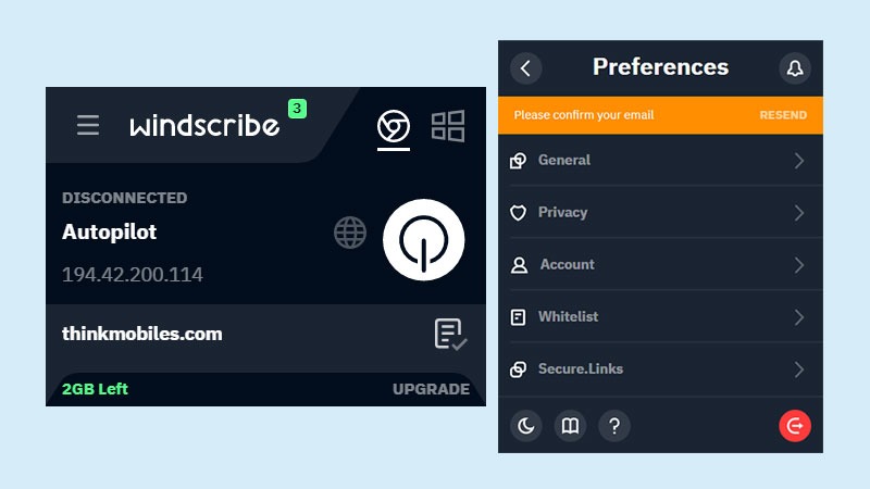 Windscribe ad block and vpn