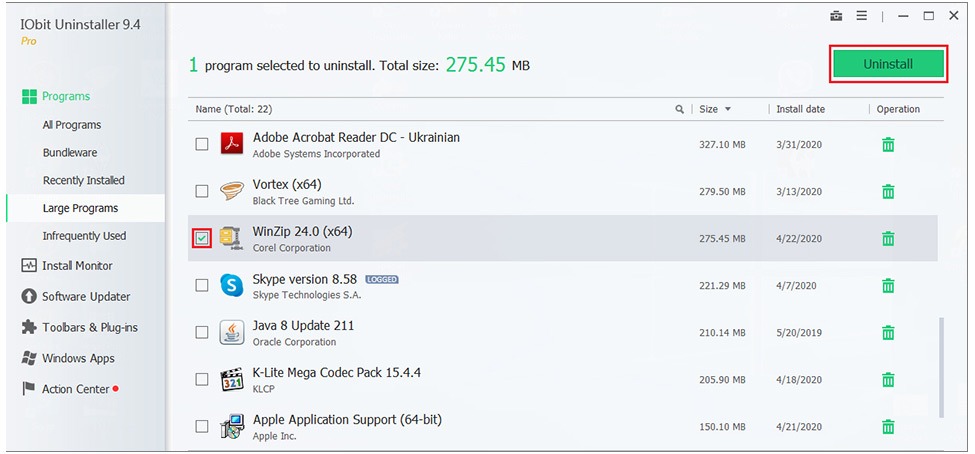 uninstall winzip uninstall winzip