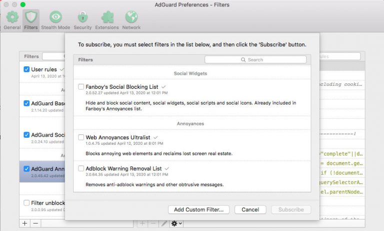 adguard for mac vs adguard for safari