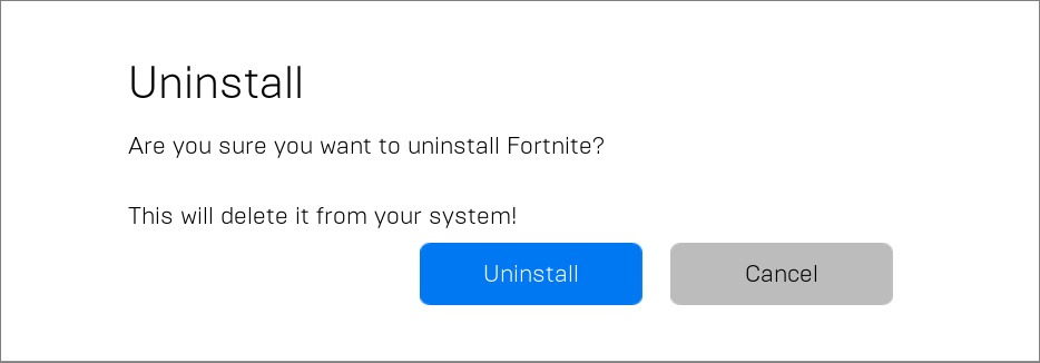 how to uninstall fortnite: other Epic games