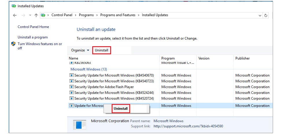 internet explorer 11 uninstall tool windows 7