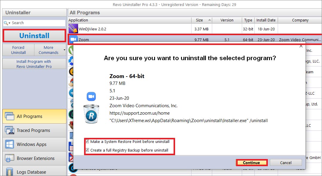 How to uninstall Hotspot Shield with Revo Uninstaller