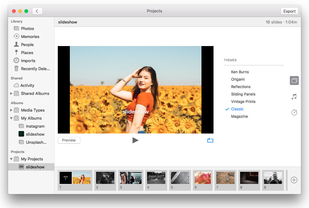 best mac app for sorting and creating slideshow with photos