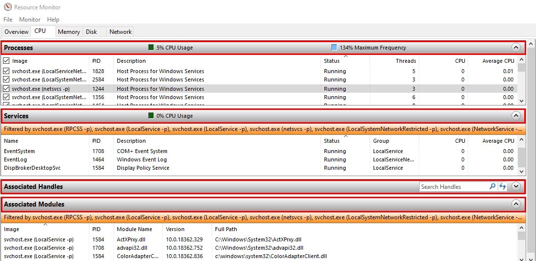 Windows Resource Monitor