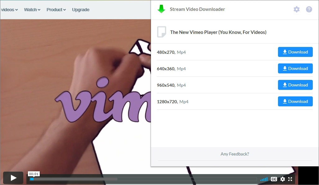 how to save vimeo videos