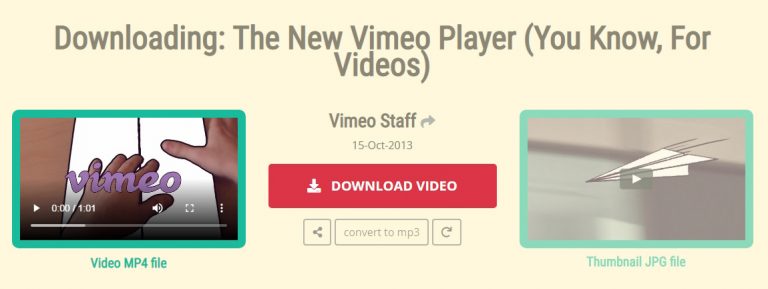 download vimeo extension