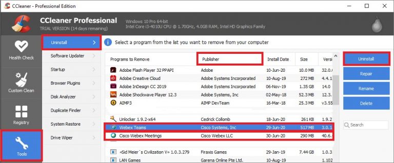 webex uninstall tool webex uninstall tool