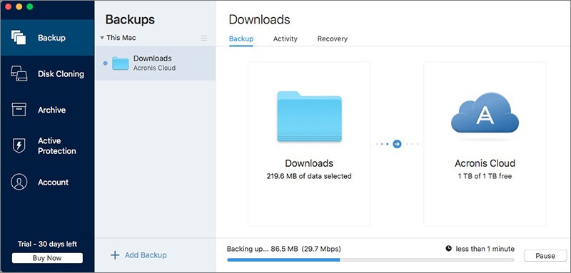 free cloud backup for mac