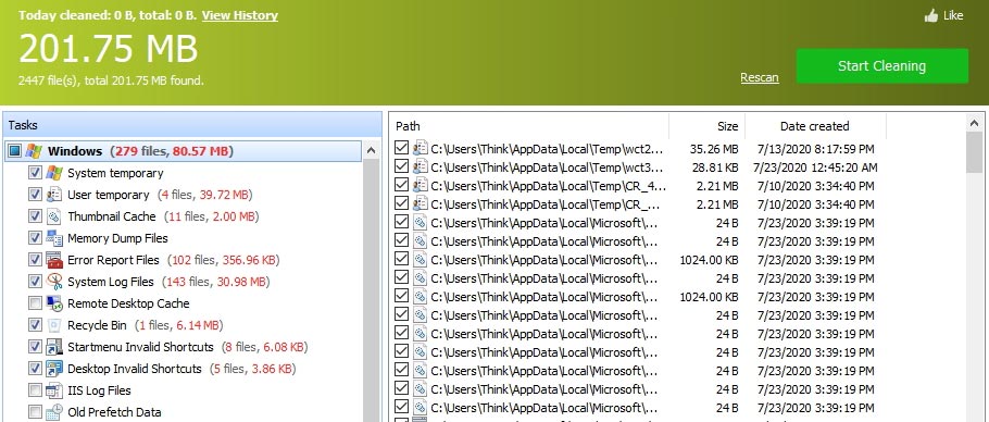 ccleaner vs glary utilities