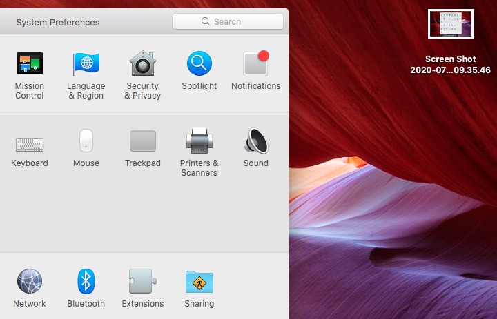 hotkey for screenshot on mac