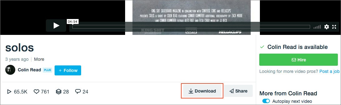 download vimeo videos mac