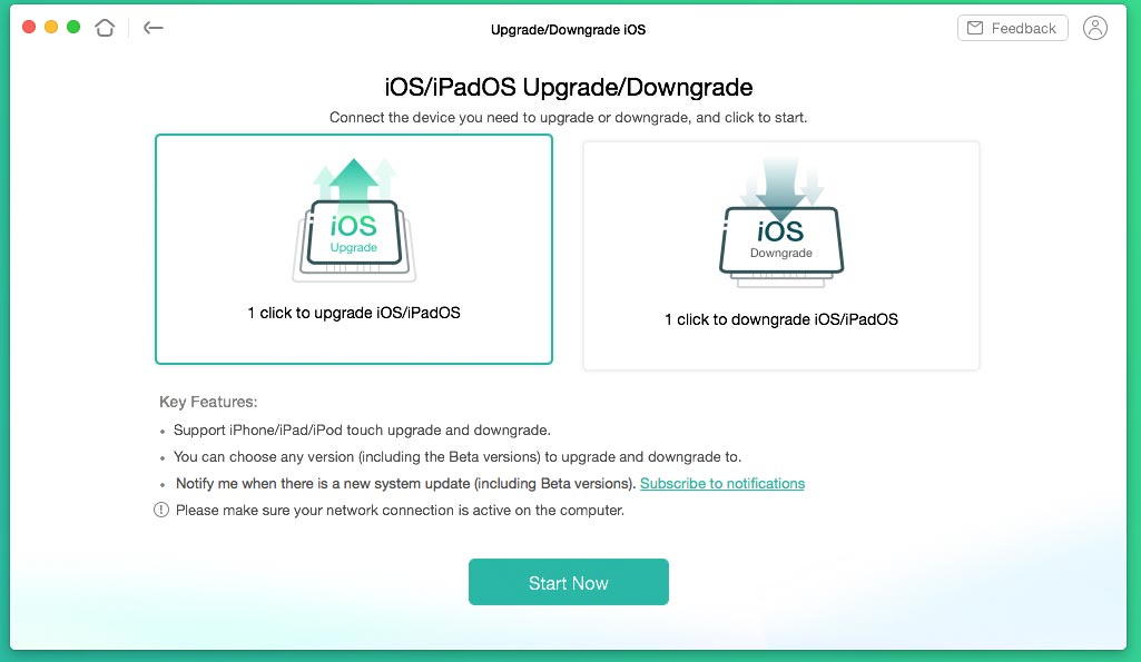 ios upgrade and downgrade