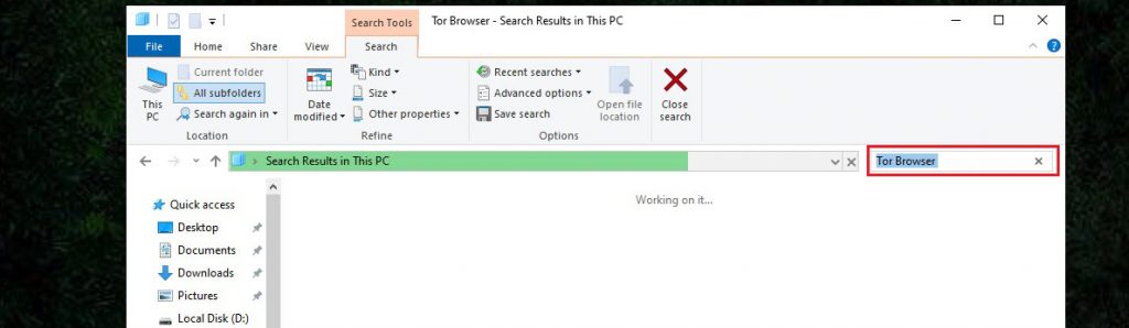 how to uninstall tor browser windows