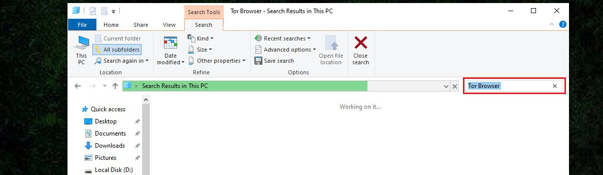 How to locate Tor browser